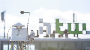 Solarstrahlungsmessgerät auf dem Dach der HTW Berlin